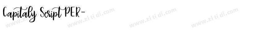 Capitaly Script PER字体转换